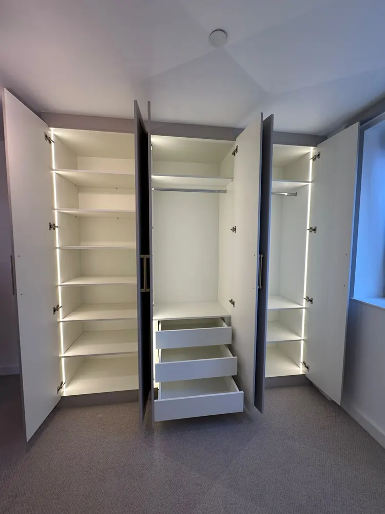 Finished bedroom reveal &mdash; Flex Fitted Wardrobes on TikTok